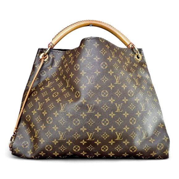 LOUIS VUITTON Artsy GM Shoulder Bag Large Monogram Woven Handle Leather Tote LV - Picture 4 of 16